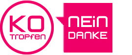 Logo K.O.-Tropfen NEIN DANKE Logo K.O.-Tropfen NEIN DANKE